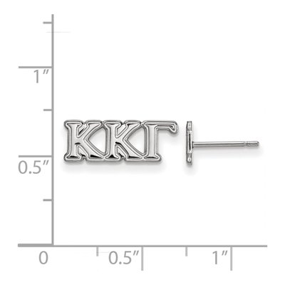 Kappa Kappa Gamma Sterling Silver Stud Earrings – view 2
