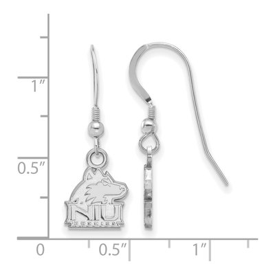 Northern Illinois University Sterling Silver NIU Huskies Extra Small Earrings – view 2