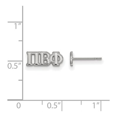 Pi Beta Phi Sterling Silver Stud Earrings – view 2