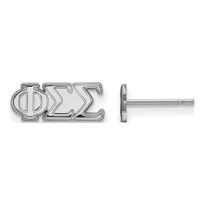 Phi Sigma Sigma Sterling Silver Stud Earrings