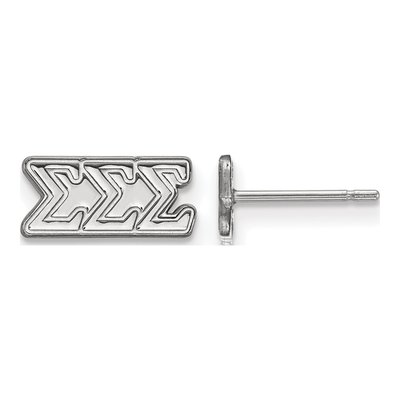 Sigma Sigma Sigma Sterling Silver Stud Earrings