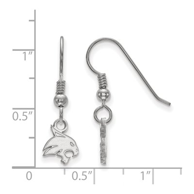 Texas State University Sterling Silver Bobcat Earrings – view 2