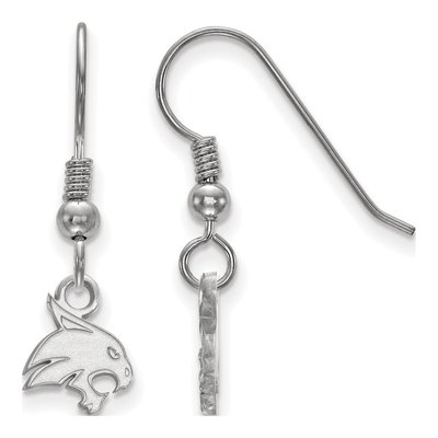 Texas State University Sterling Silver Bobcat Earrings