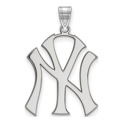 New York Yankees Sterling Silver NY Extra Large Pendant