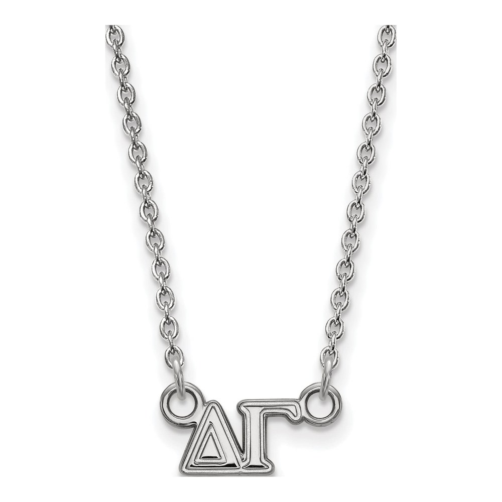 Delta Gamma Sterling Silver Extra Small Sorority Necklace