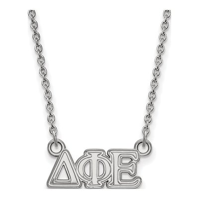 Delta Phi Epsilon Sterling Silver Extra Small Sorority Necklace