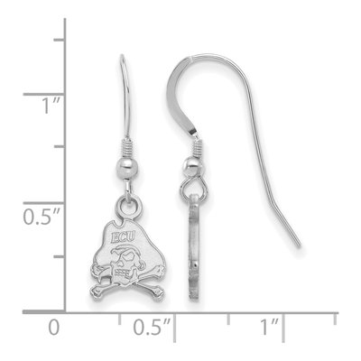 East Carolina University Sterling Silver ECU Pirates Earrings – view 2