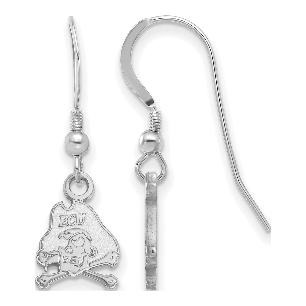 ECU Pirates Sterling Silver Dangle Earrings