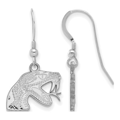 Florida A&M University Sterling Silver A&m Rattler Wire Earrings