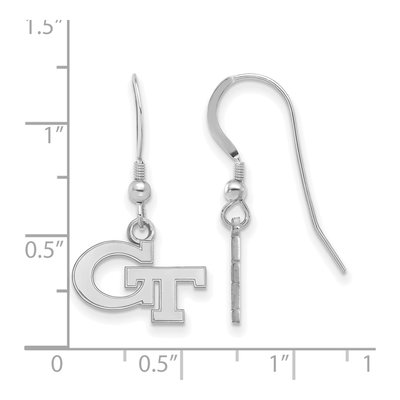 Georgia Institute of Technology Sterling Silver Tech G-T Earrings – view 2