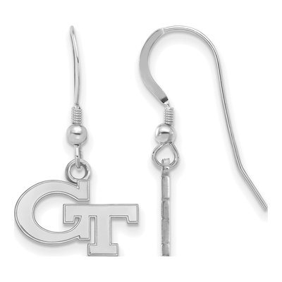 Georgia Institute of Technology Sterling Silver Tech G-T Earrings