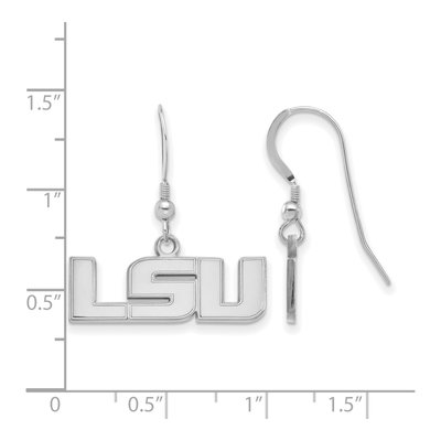 Louisiana State University Sterling Silver LSU Wire Earrings – view 2