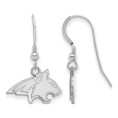 Montana State University Sterling Silver Bobcat Wire Earrings