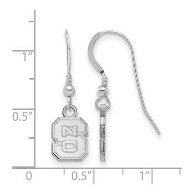 North Carolina State University Sterling Silver NC Extra Small Earrings – view 2
