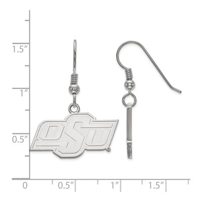 Oklahoma State University Sterling Silver O-S-U Earrings – view 2