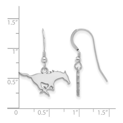 Southern Methodist University Sterling Silver SMU Mustangs Earrings – view 2