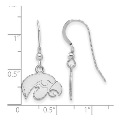 University of Iowa Sterling Silver Hawk Earrings – view 2