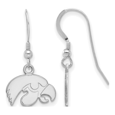 University of Iowa Sterling Silver Hawk Earrings