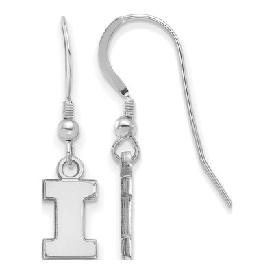 University of Illinois Sterling Silver Letter I Earrings