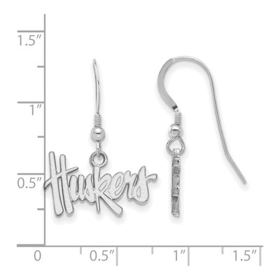 University of Nebraska Sterling Silver Huskers Earrings – view 2