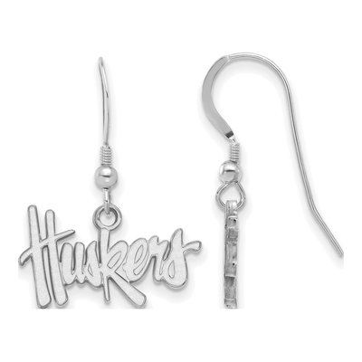 University of Nebraska Sterling Silver Huskers Earrings