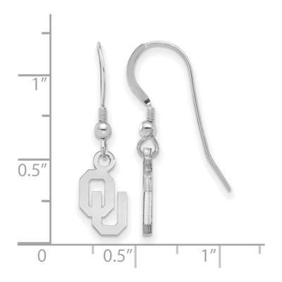 University of Oklahoma Sterling Silver Sooners O-U Earrings – view 3