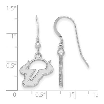 University of South Florida Sterling Silver USF Bulls Earrings – view 2