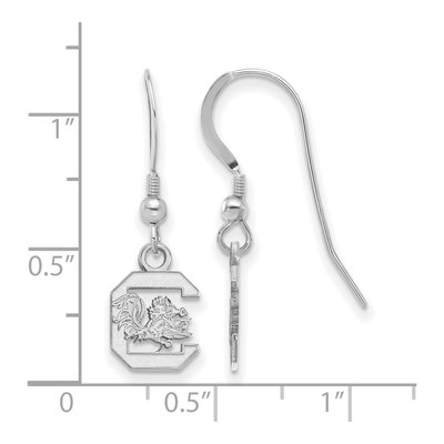 University of South Carolina Sterling Silver Of Wire Earrings – view 2