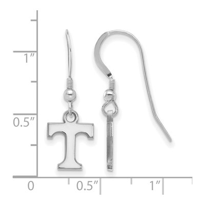 University of Tennessee Sterling Silver Of Letter T Earrings – view 2