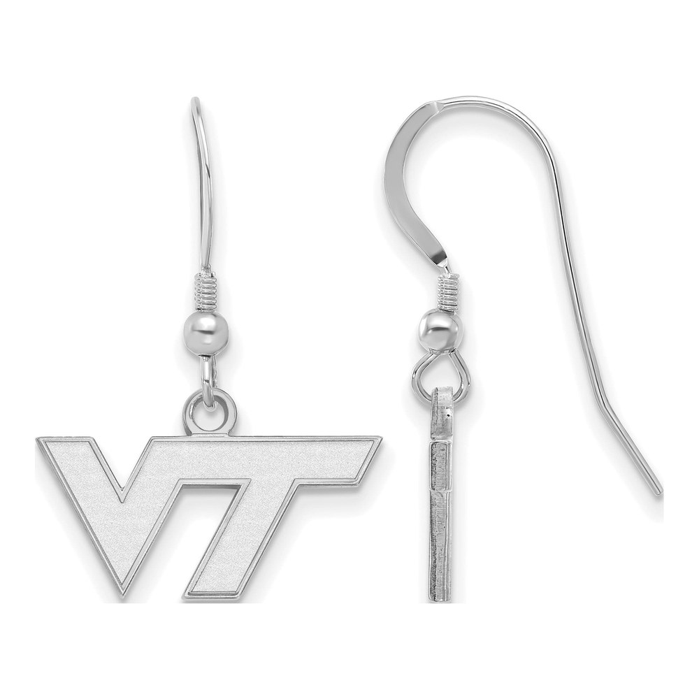 Virginia Tech Sterling Silver V-T Earrings