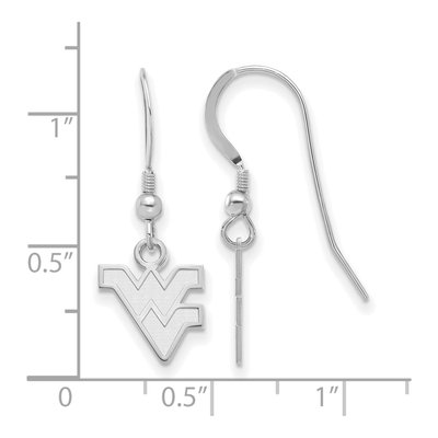 West Virginia University Sterling Silver WVU Extra Small Earrings – view 2