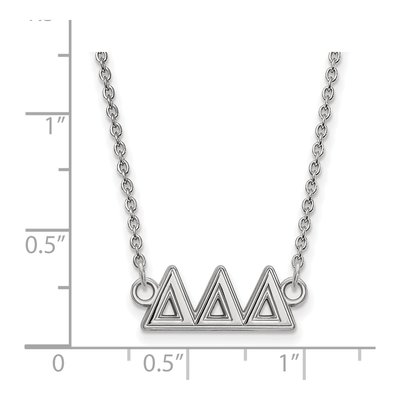 Delta Delta Delta Sterling Silver Medium Tri Necklace – view 2