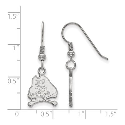 East Carolina University Sterling Silver Pirates Earrings – view 2