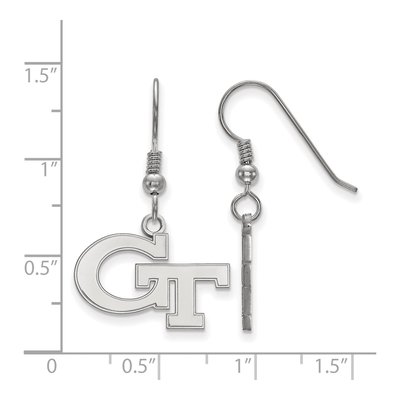 Georgia Institute of Technology Sterling Silver Tech G-T Earrings – view 2