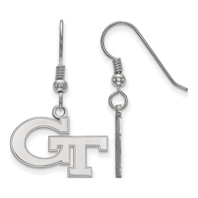 Georgia Institute of Technology Sterling Silver Tech G-T Earrings