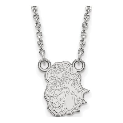 James Madison University Sterling Silver JMU Duke Dog Pendant Necklace – view 2