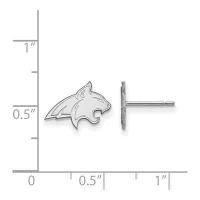 Montana State University Sterling Silver Bobcat Stud Earrings – view 2