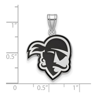 Seton Hall University Sterling Silver Large Pirates Pendant – view 2