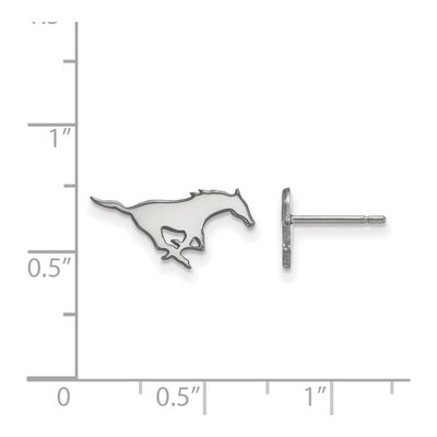 Southern Methodist University Gold-Plated Sterling Silver SMU Mustangs Earrings – view 2