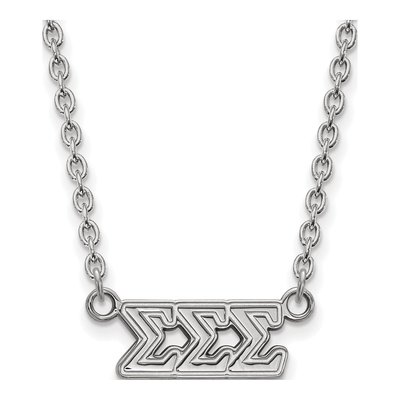 Sigma Sigma Sigma Sterling Silver Sorority Greek Letters Medium Necklace