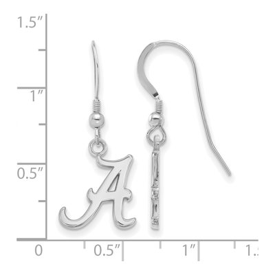 University of Alabama Sterling Silver Letter A Earrings – view 2