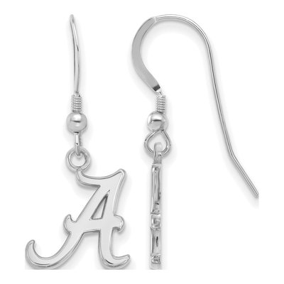 University of Alabama Sterling Silver Letter A Earrings
