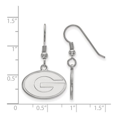 University of Georgia Sterling Silver Letter G Earrings – view 2