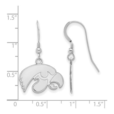 University of Iowa Sterling Silver Hawk Earrings – view 2