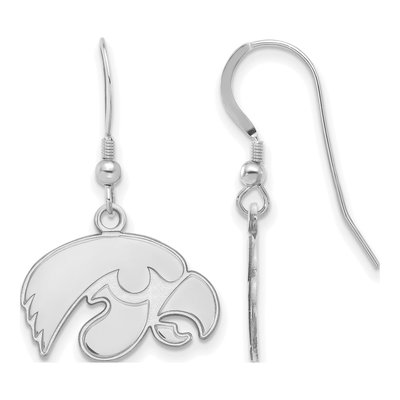 University of Iowa Sterling Silver Hawk Earrings