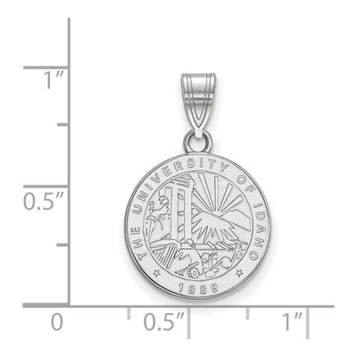 University of Idaho Sterling Silver Medium Crest Pendant – view 2