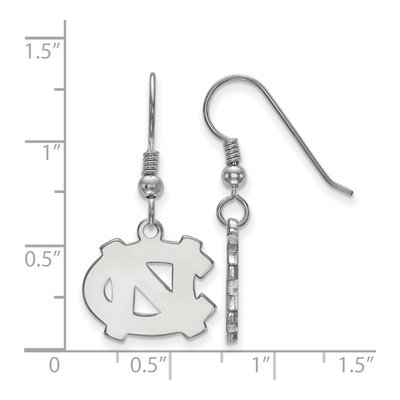 University of North Carolina Sterling Silver UNC Tar Heels Earrings – view 2