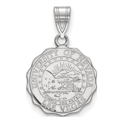 University of Nevada Las Vegas Sterling Silver Medium UNLV Crest Pendant