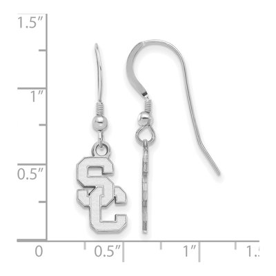 University of Southern California Sterling Silver USC S-C Earrings – view 2