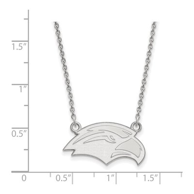 University of Southern Mississippi Sterling Silver Small USM Eagle Pendant Necklace – view 2